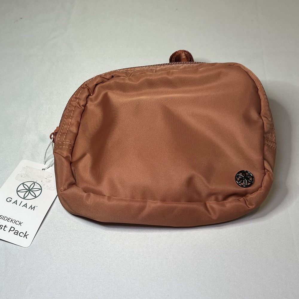 NWT Gaiam Sidekick Waist‎ Pack Yoga New Color Orange Rust Belt Bag Fanny Pack